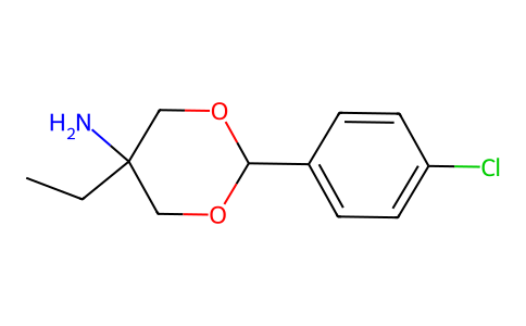 m-Dioxan-5-amine, 2-(p-chlorophenyl)-5-ethyl- 73987-06-1